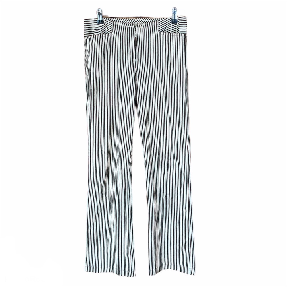 Yansi Fugel Brown/Cream Boot Cut Dress Pants